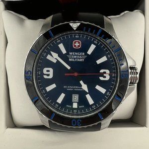 NEW In Box (No Tags) Wenger Seaforce Blue Men's Watch - 01.9041.216C